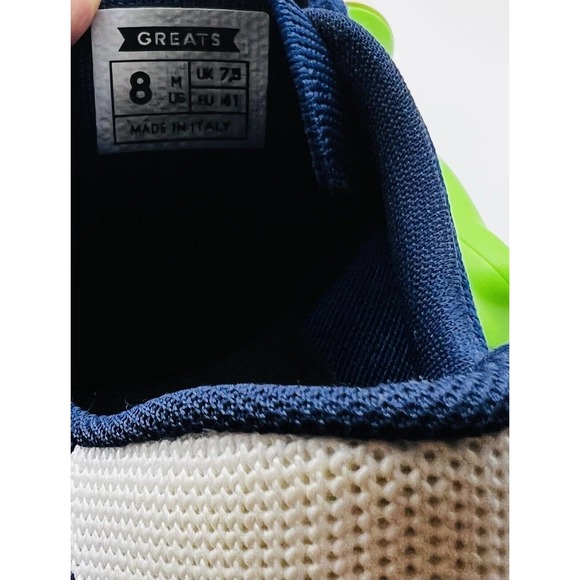 Greats Brooklyn￼ Shoes Mens Size‎ 8 Royale Blue Knit Sneakers